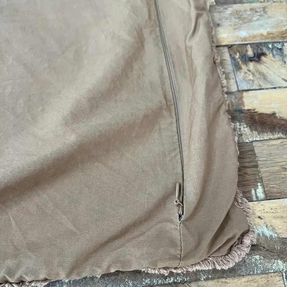 CASALUNA Beige Cotton Gauze King Size Pillow Shams